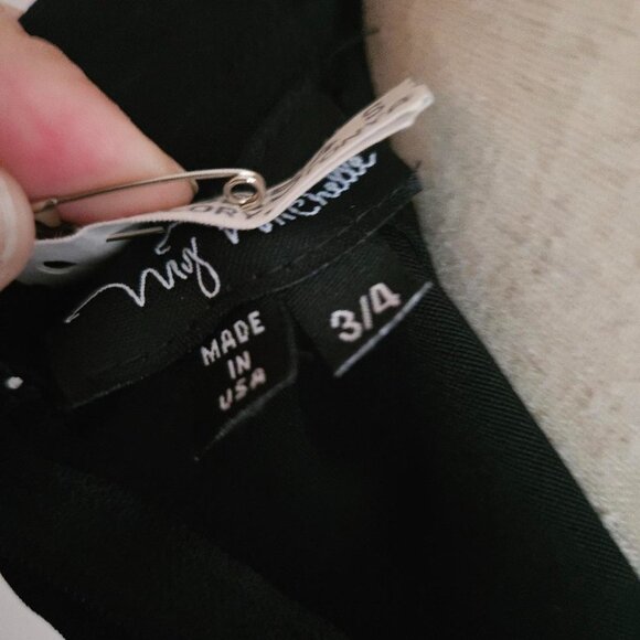 Vtg My Michelle Strapless Corset Dress Size 3/4 y2K Cocktail Grunge Casual Polka - Picture 4 of 5